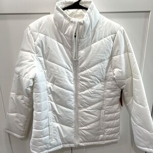Faded Glory White Puffy Jacket